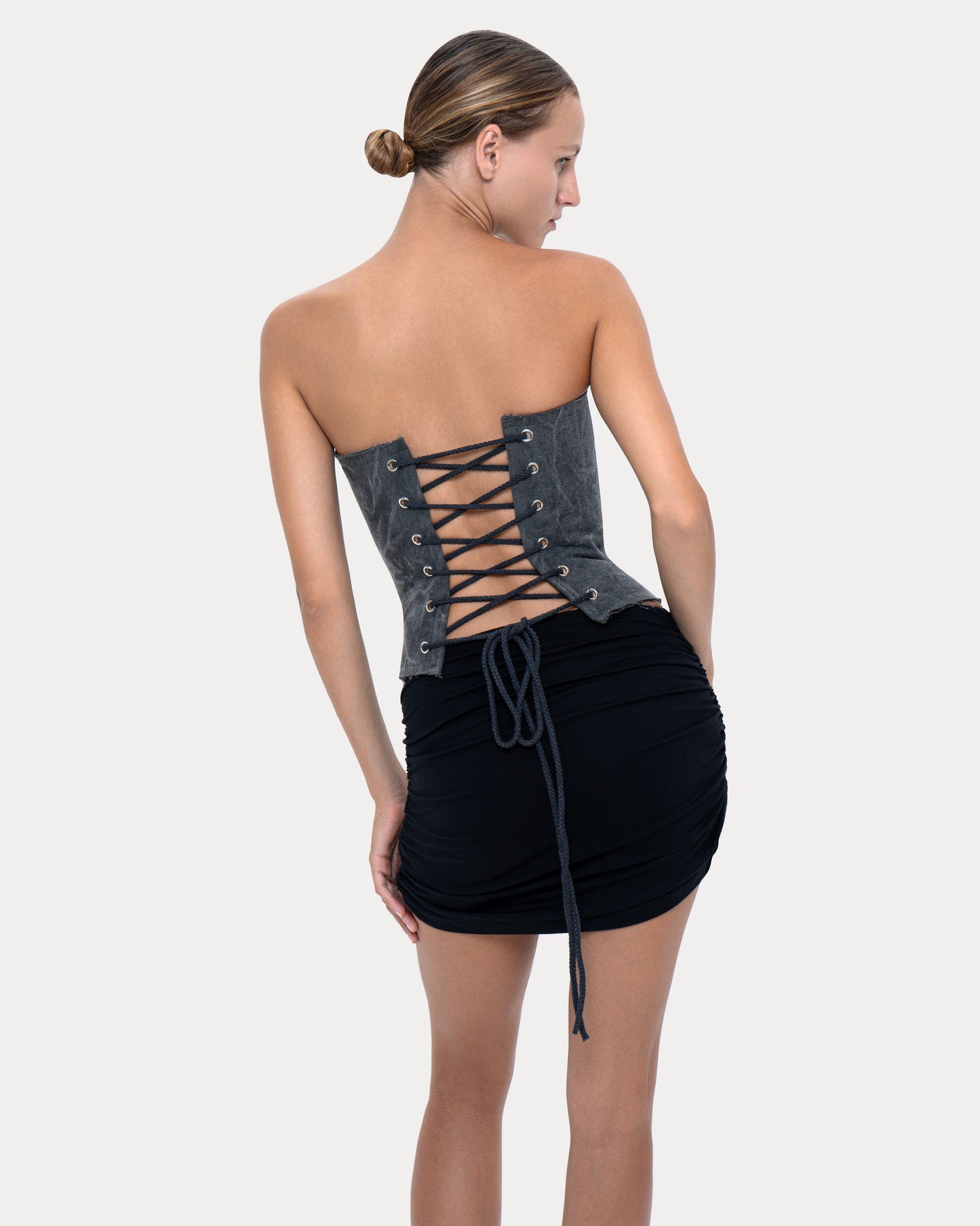 Corset "Long Slim" grey