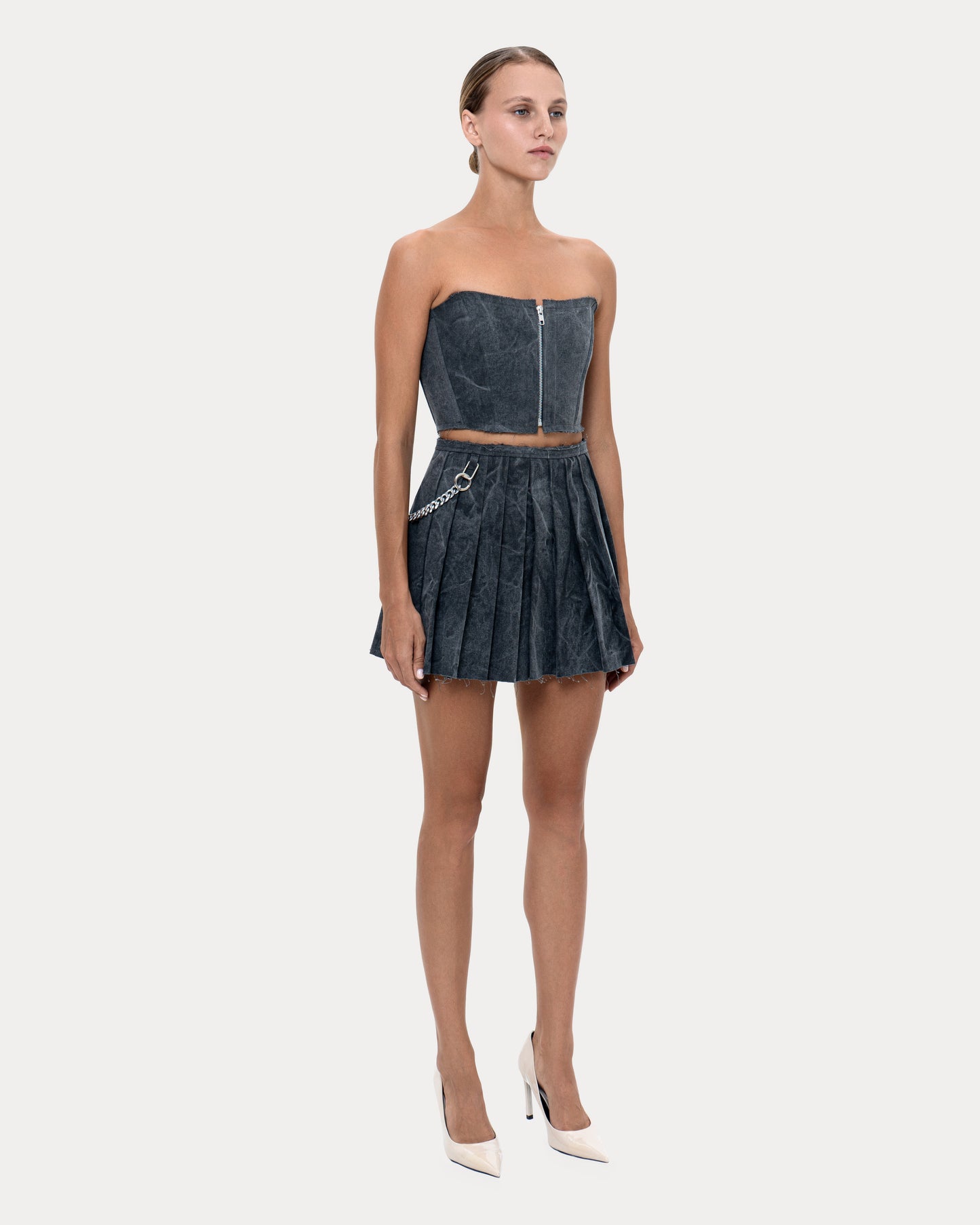 Corset "Short" grey