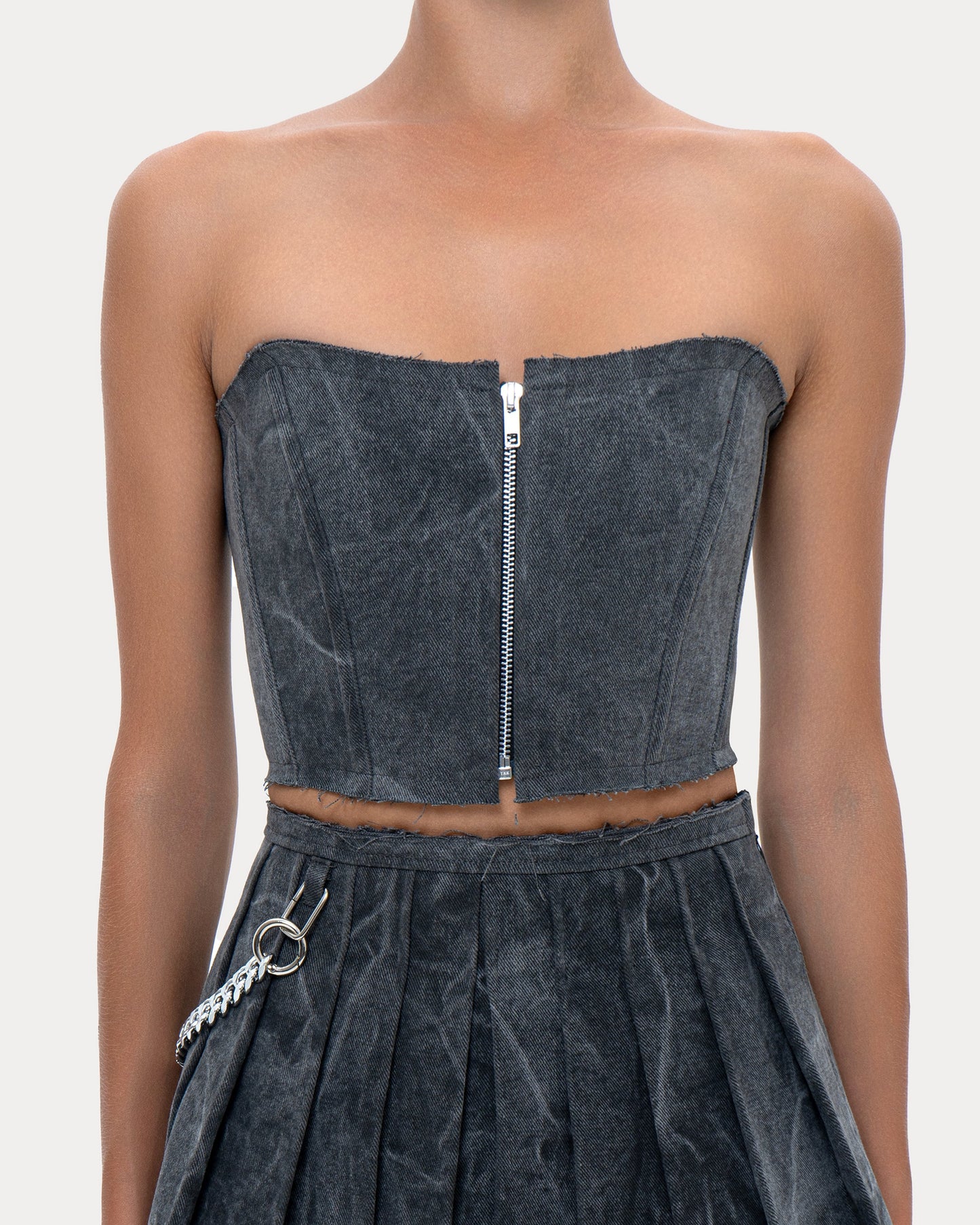 Corset "Short" grey