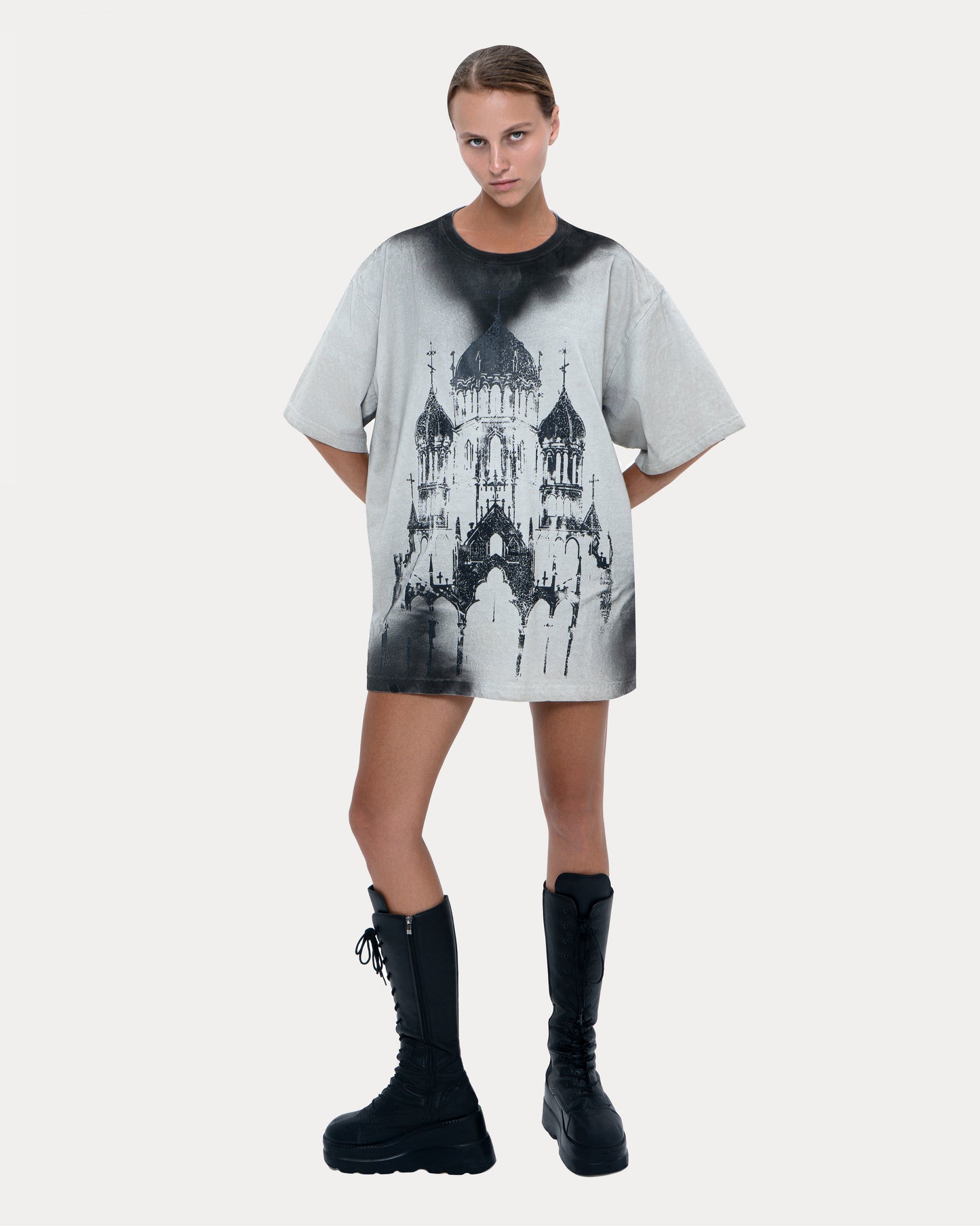 T-shirt "Cupola" dirty beige