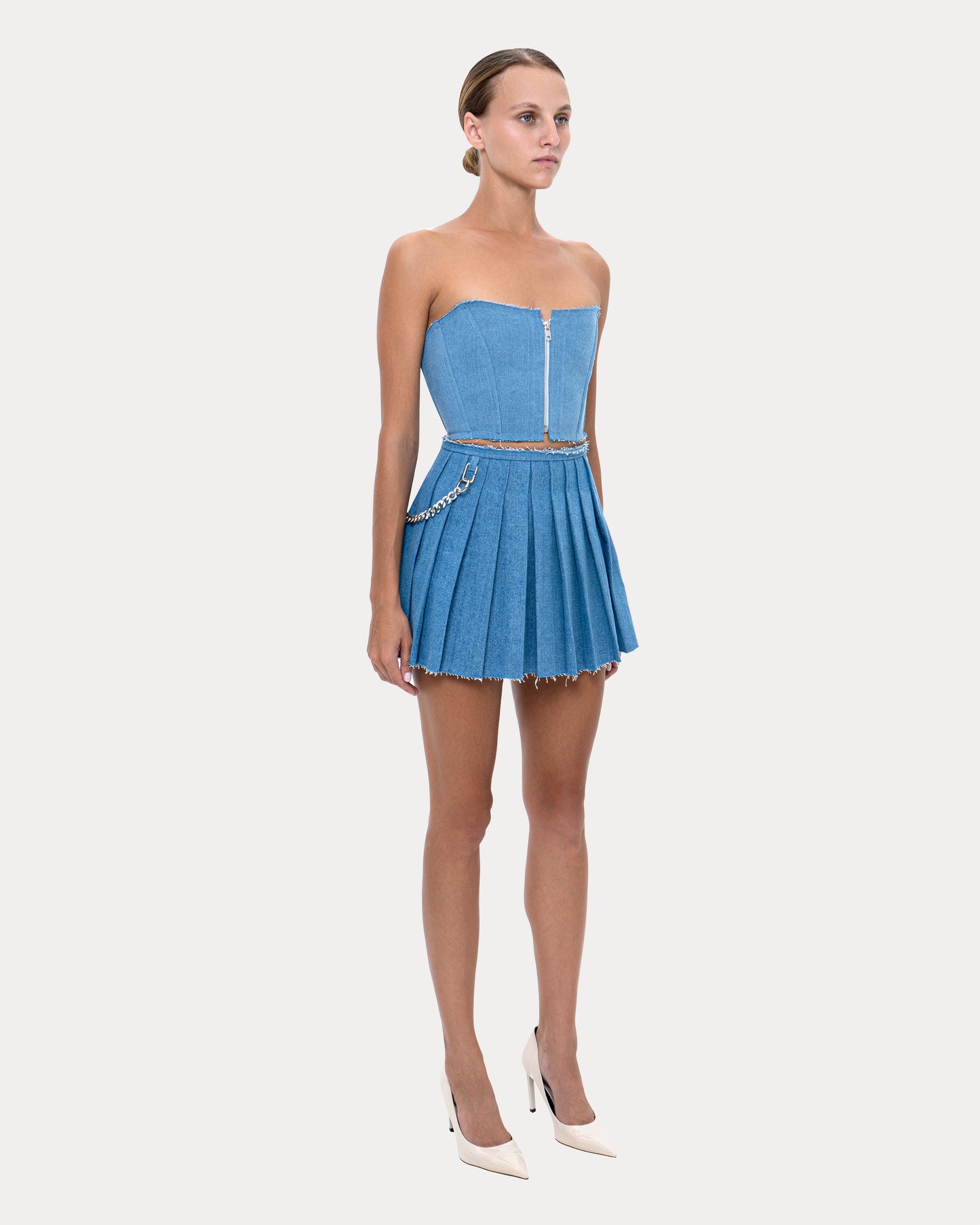 Corset "Short" denim