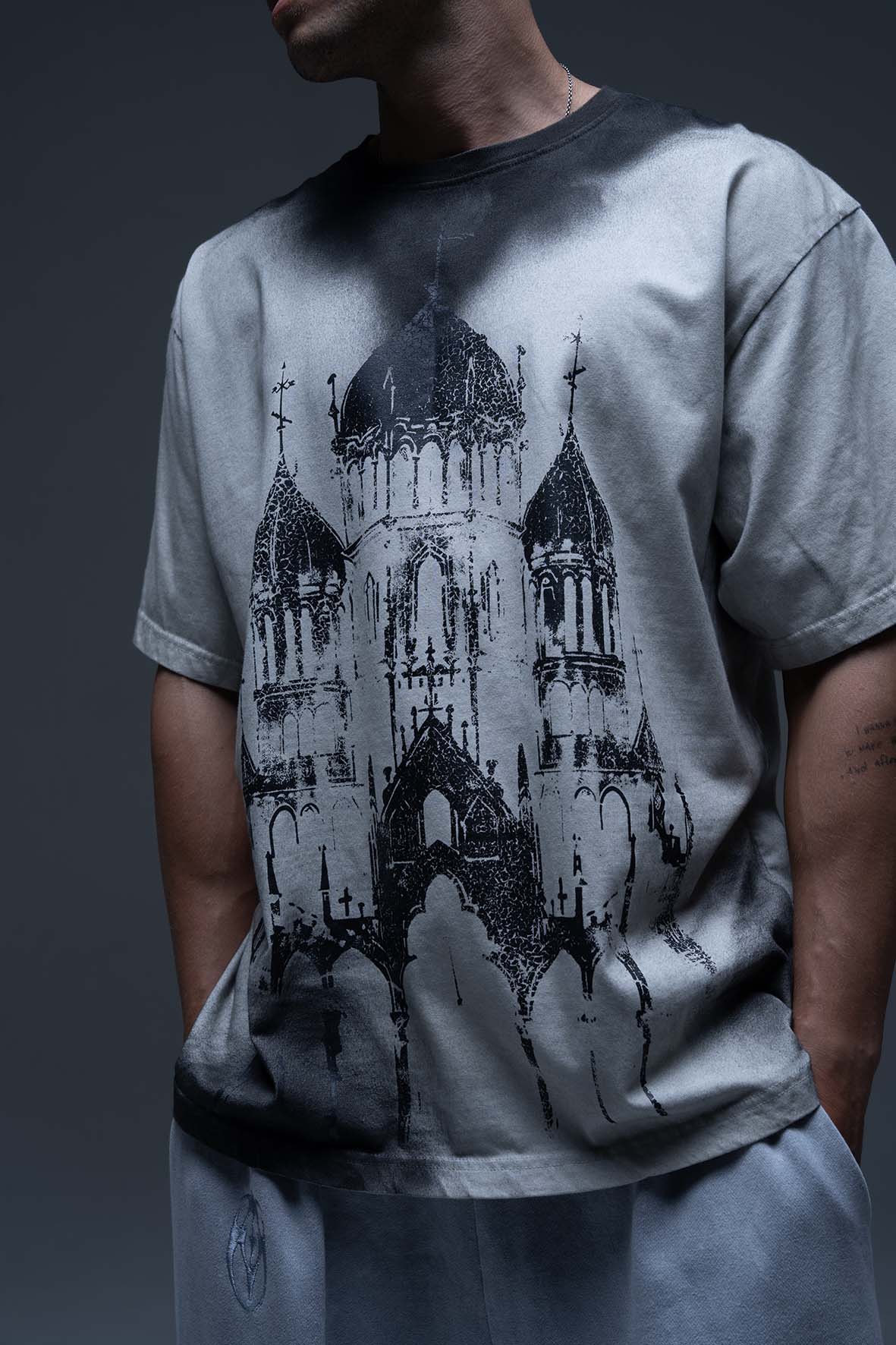 T-shirt "Cupola" dirty beige