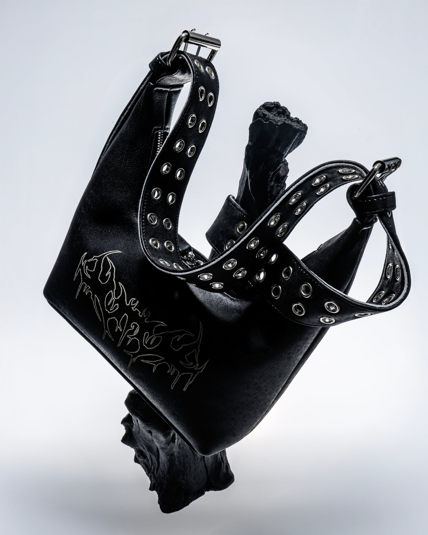 Bag "Trible" black leather