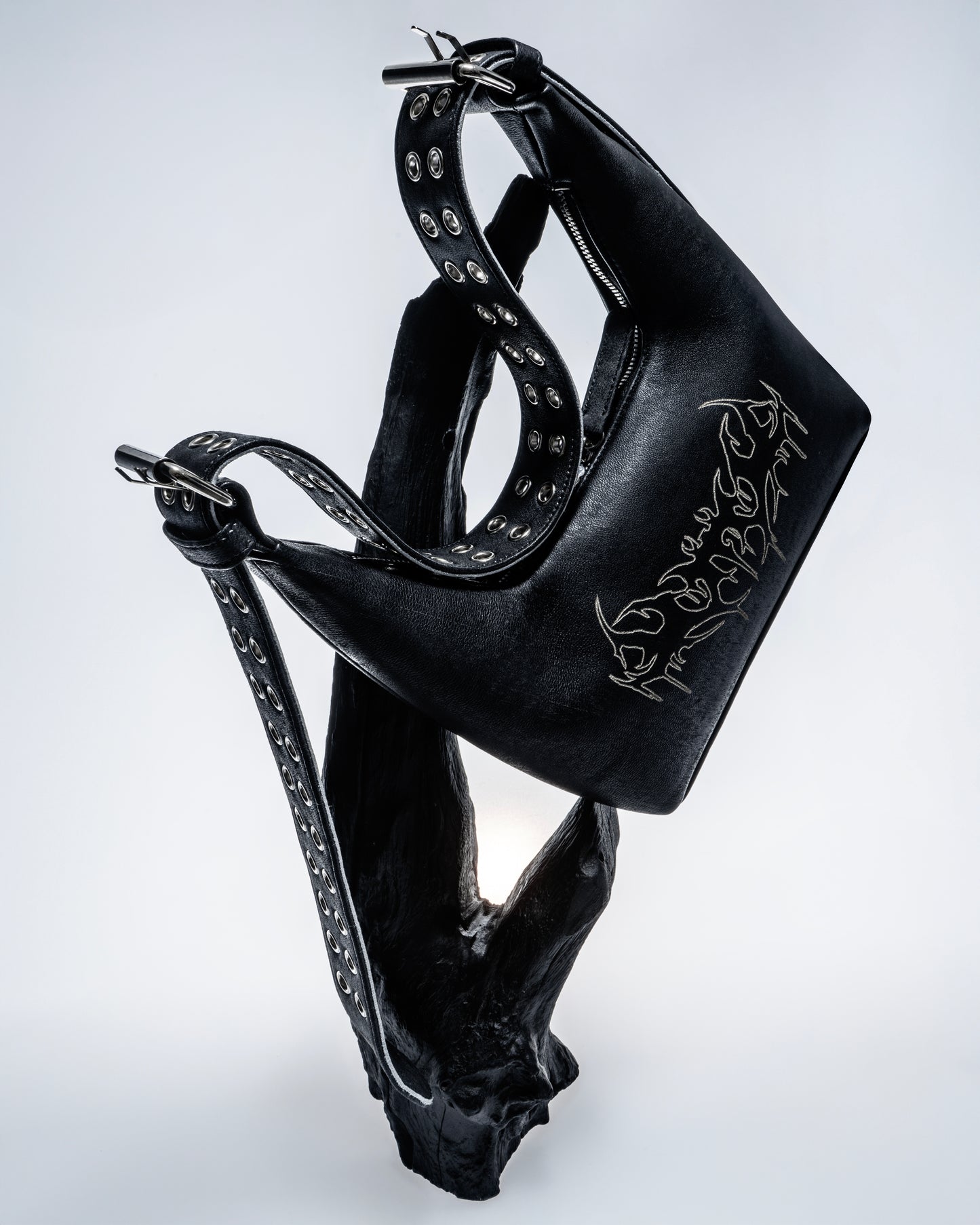 Bag "Trible" black leather