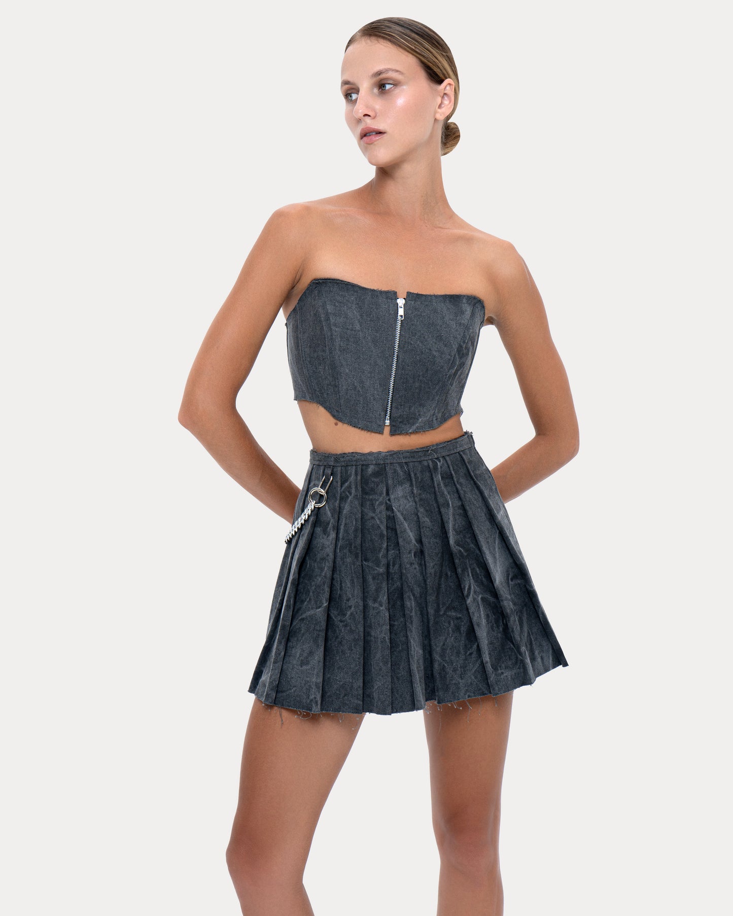 Skirt "Worker" grey