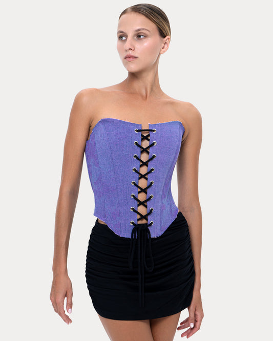 Corset "Butterfly" purple