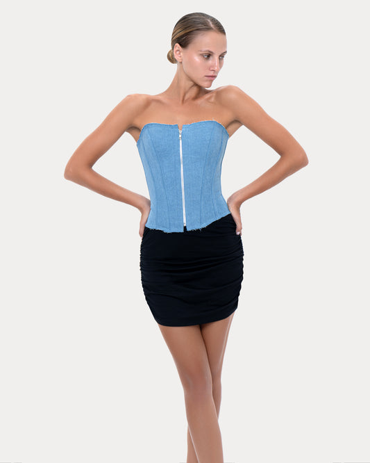 Corset "Long Slim" denim