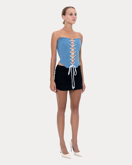 Corset "Butterfly" denim