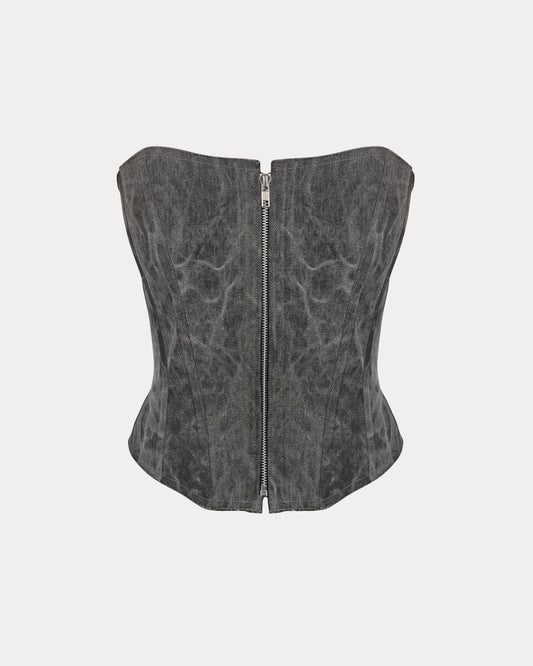 Corset "Long Slim" grey