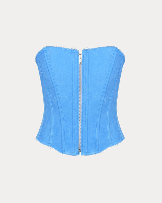 Corset "Long Slim" blue smoke