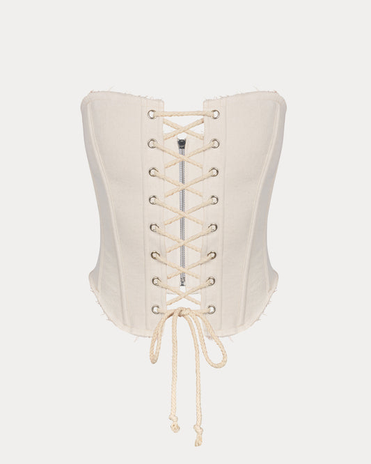 Corset "Butterfly" beige