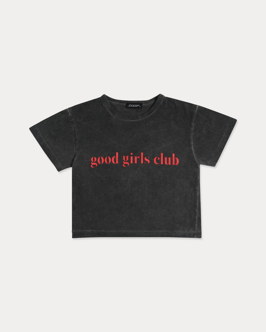 crop T-shirt  "GGC" grey