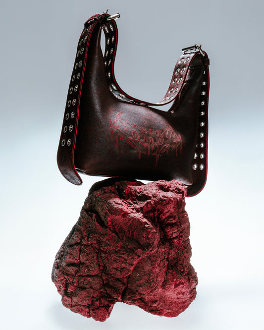 Bag "Trible" red leather