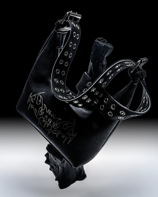Bag "Trible" black leather